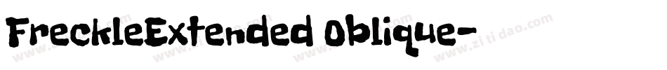 FreckleExtended Oblique字体转换